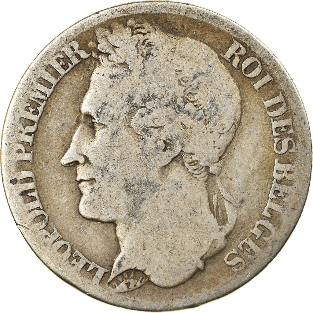 Coin, Belgium, Leopold I, Franc, 1844, VF(30-35), Silver, KM:7.1