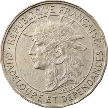 Coin, Guadeloupe, Franc, 1921, Paris, AU(50-53), Copper-nickel, KM:46