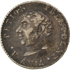 Coin, Haiti, 25 Centimes, An 14 (1817), AU(50-53), Silver, KM:15.1