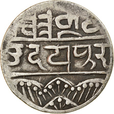 Monnaie, INDIA-PRINCELY STATES, MEWAR, Rupee, c. 1858-1920, Udaipur, TTB