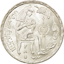 Coin, Egypt, Pound, 1979, MS(60-62), Silver, KM:489