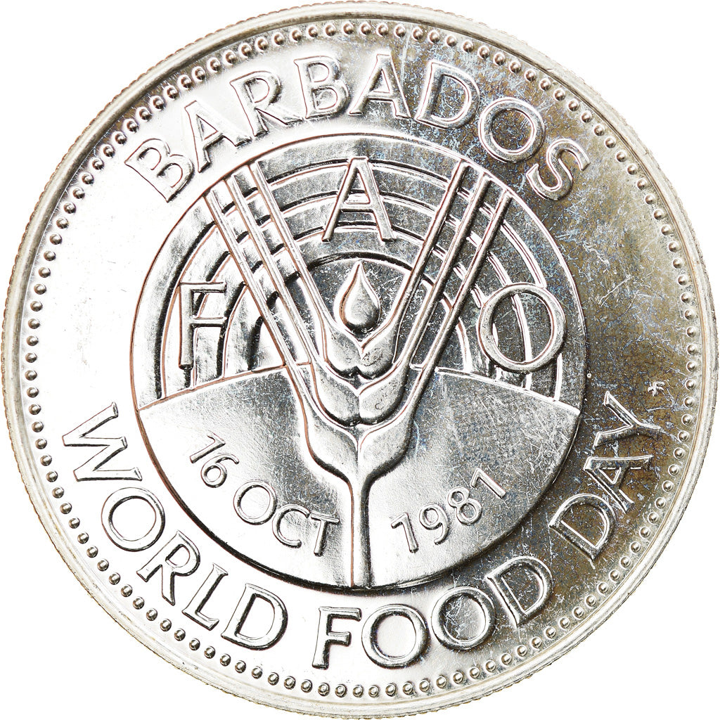 Coin, Barbados, 50 Dollars, 1981, Franklin Mint, Proof, MS(60-62), Silver, KM:32