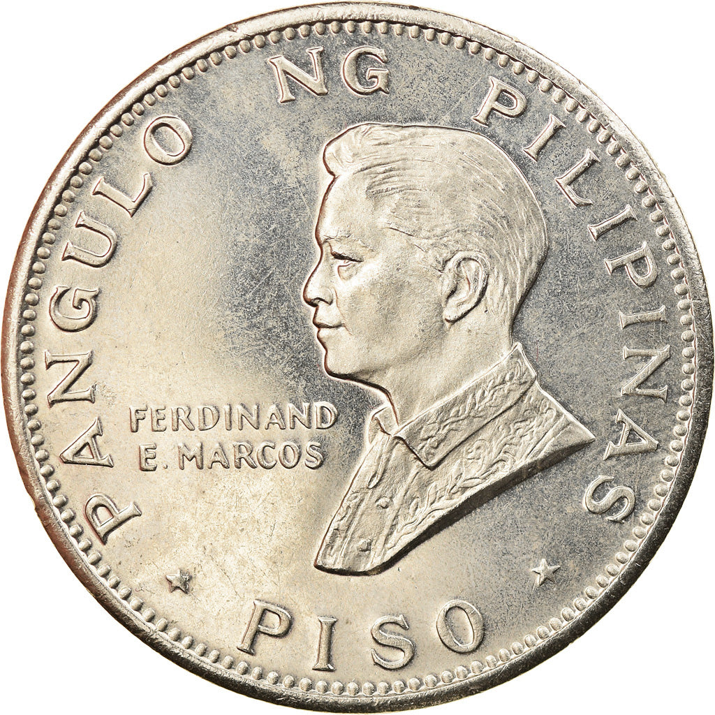 Coin, Philippines, Piso, 1970, MS(60-62), Nickel, KM:202