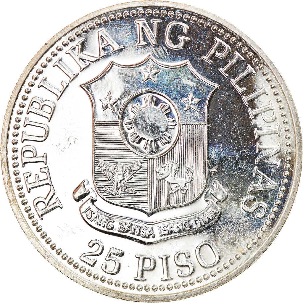 Monnaie, Philippines, 25 Piso, 1981, SPL, Argent, KM:232