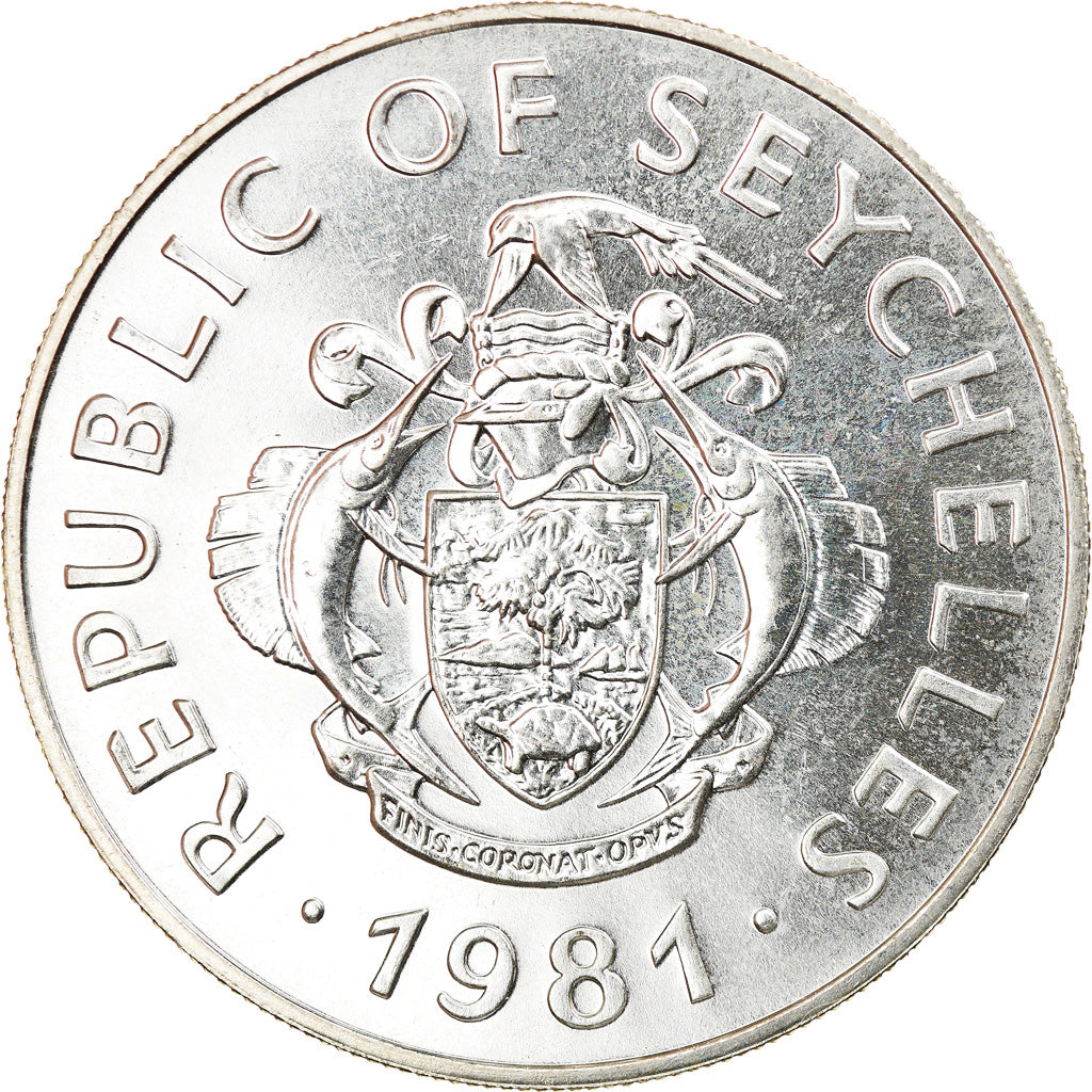 Moneda, Seychelles, 100 Rupees, 1981, Proof, SC+, Plata, KM:45a