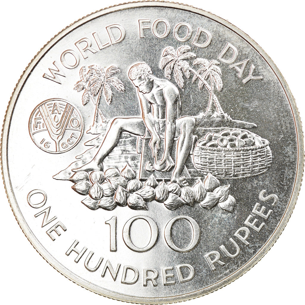 Moneda, Seychelles, 100 Rupees, 1981, Proof, SC+, Plata, KM:45a