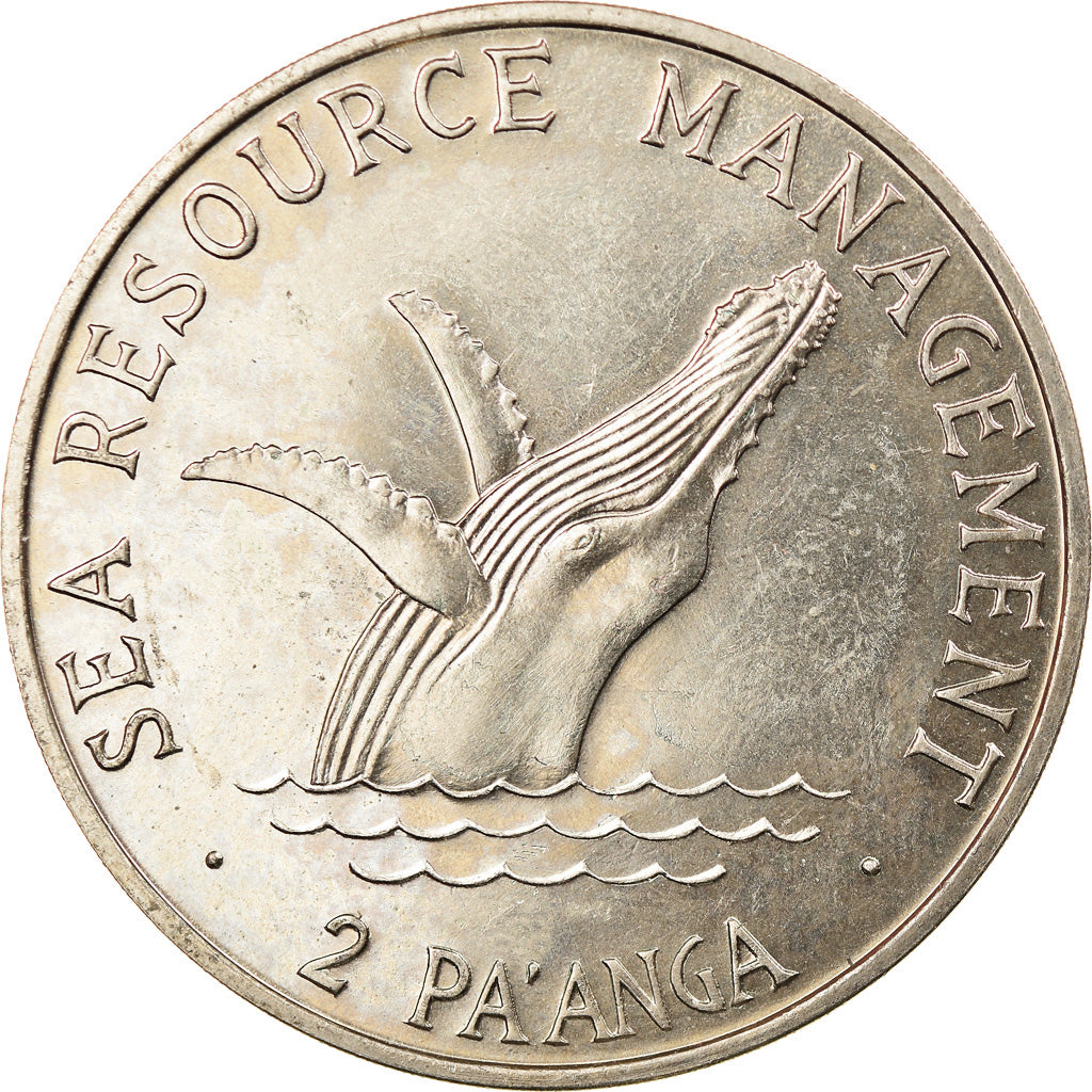 Moneta, Tonga, King Taufa'ahau Tupou IV, 2 Pa'anga, 1979, SPL, Rame-nichel