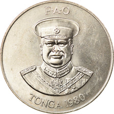 Munten, Tonga, King Taufa'ahau Tupou IV, 2 Pa'anga, 1980, PR, Copper-nickel