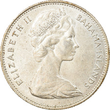 Coin, Bahamas, 1 Dollar, 1966, MS(60-62), Silver, KM:8