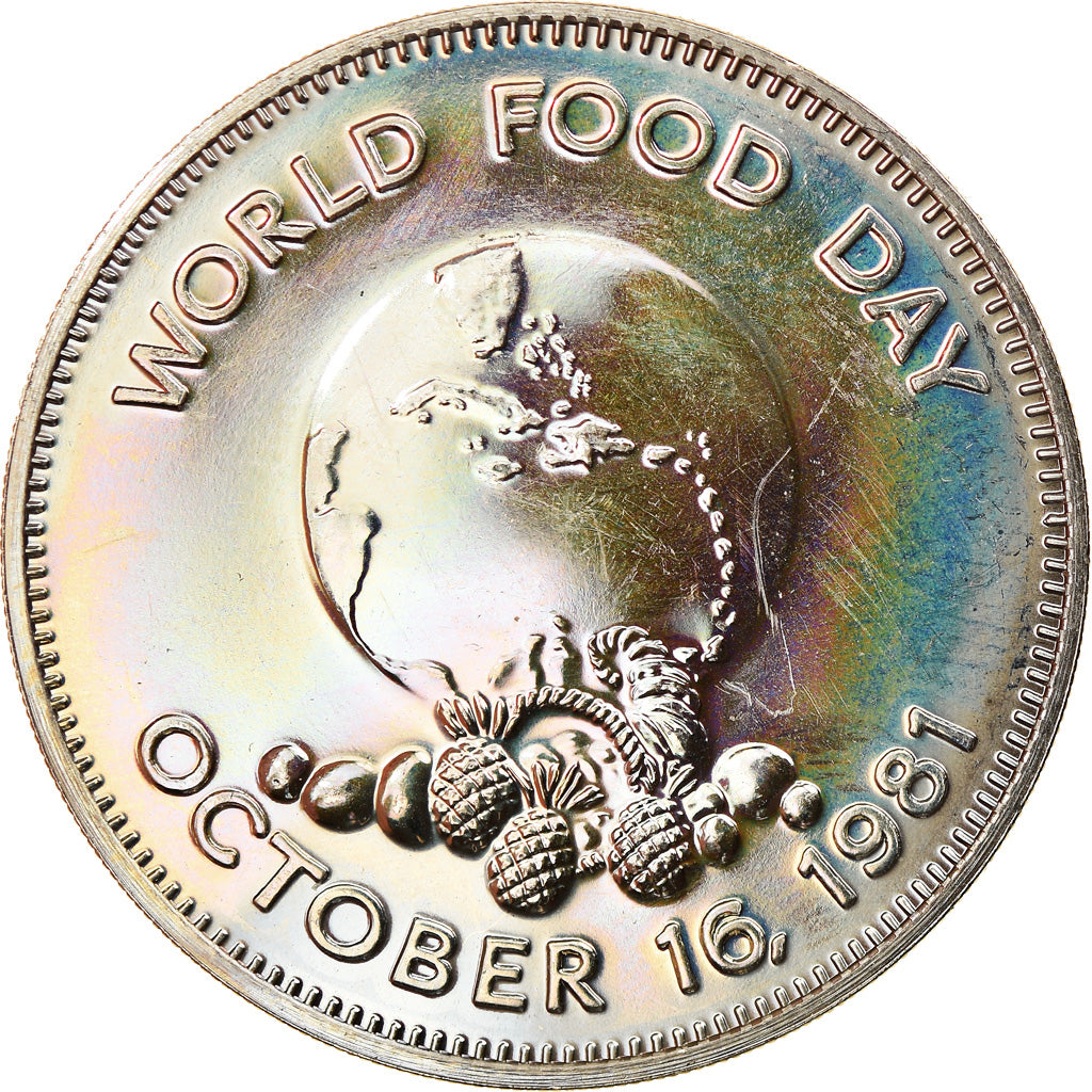 Coin, Jamaica, Elizabeth II, Dollar, 1981, Franklin Mint, USA, MS(65-70)