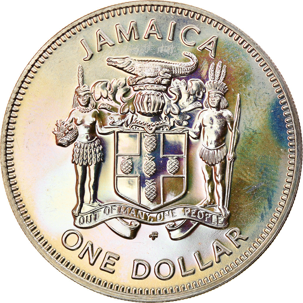 Coin, Jamaica, Elizabeth II, Dollar, 1981, Franklin Mint, USA, MS(65-70)