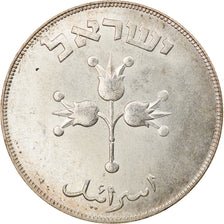 Coin, Israel, 500 Pruta, 1949, Heaton, Heaton, AU(55-58), Silver, KM:16