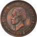 Coin, Haiti, Geffrard, 20 Centimes, 1863, AU(50-53), Bronze, KM:41