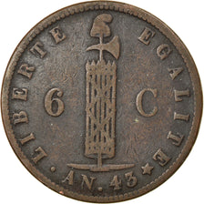 Coin, Haiti, 6 Centimes, 1846, VF(30-35), Copper, KM:28