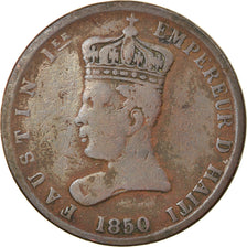Coin, Haiti, Faustin Ier, 6-1/4 Centimes, 1850, F(12-15), Copper, KM:38