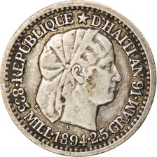Coin, Haiti, 10 Centimes, 1894, Paris, EF(40-45), Silver, KM:44