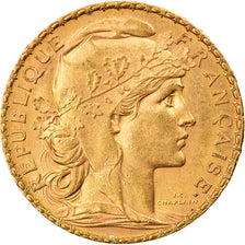 Moneda, Francia, Marianne, 20 Francs, 1904, Paris, EBC, Oro, KM:847