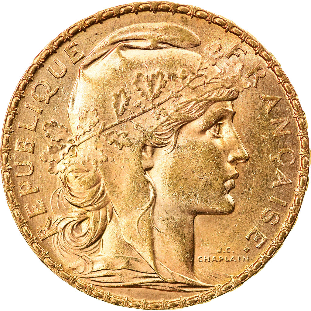 Coin, France, Marianne, 20 Francs, 1904, Paris, MS(60-62), Gold, KM:847