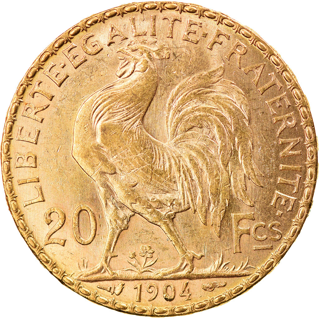 Coin, France, Marianne, 20 Francs, 1904, Paris, MS(60-62), Gold, KM:847