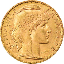 Coin, France, Marianne, 20 Francs, 1906, Paris, AU(55-58), Gold, KM:847