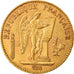 Moneda, Francia, Génie, 20 Francs, 1874, Paris, MBC+, Oro, KM:825, Gadoury:1063