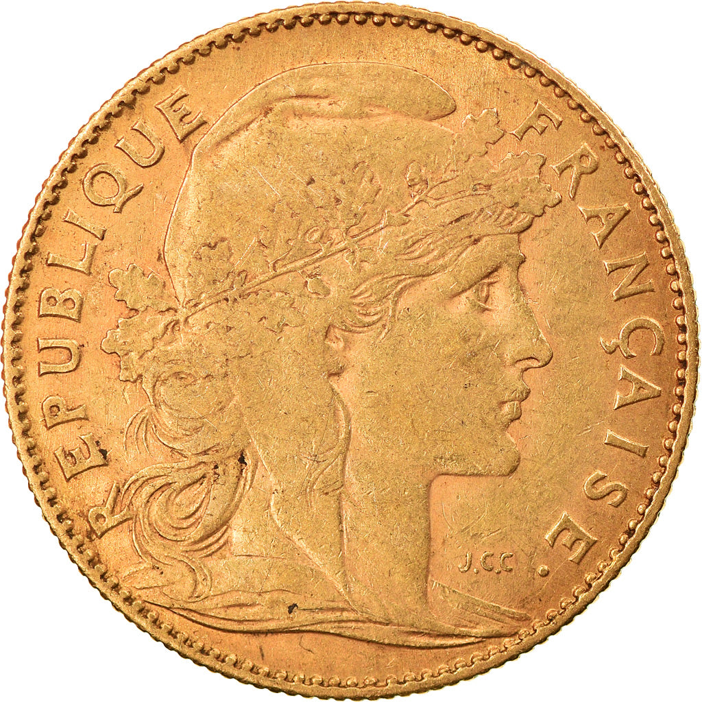 Coin, France, Marianne, 10 Francs, 1906, Paris, EF(40-45), Gold, KM:846