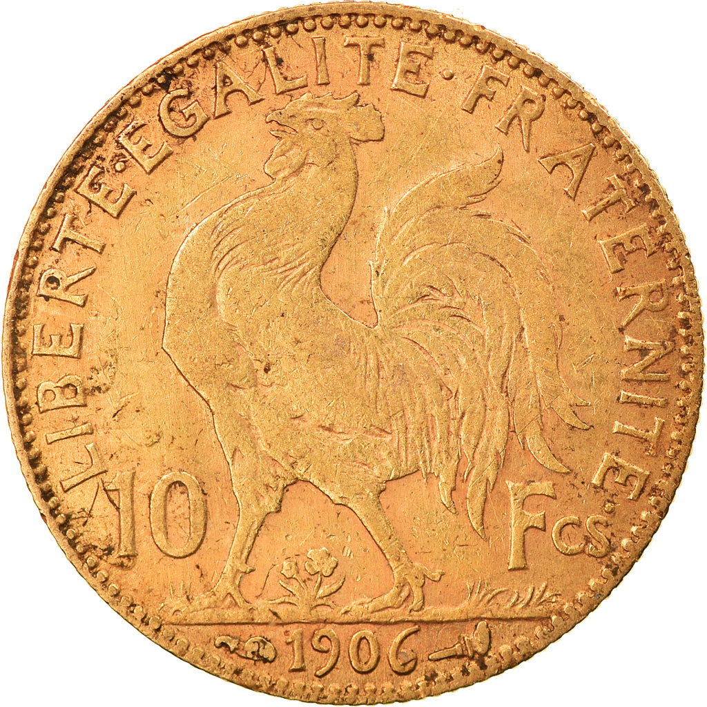 Coin, France, Marianne, 10 Francs, 1906, Paris, EF(40-45), Gold, KM:846