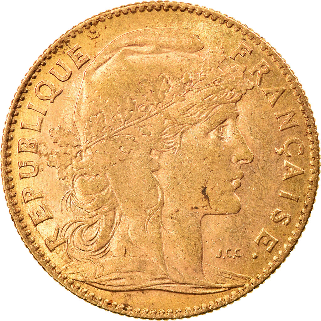 Monnaie, France, Marianne, 10 Francs, 1907, Paris, TTB, Or, Gadoury:1017, KM:846