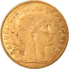 Moneta, Francia, Marianne, 10 Francs, 1901, Paris, SPL-, Oro, KM:846