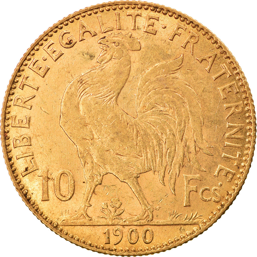 Coin, France, Marianne, 10 Francs, 1900, Paris, EF(40-45), Gold, KM:846