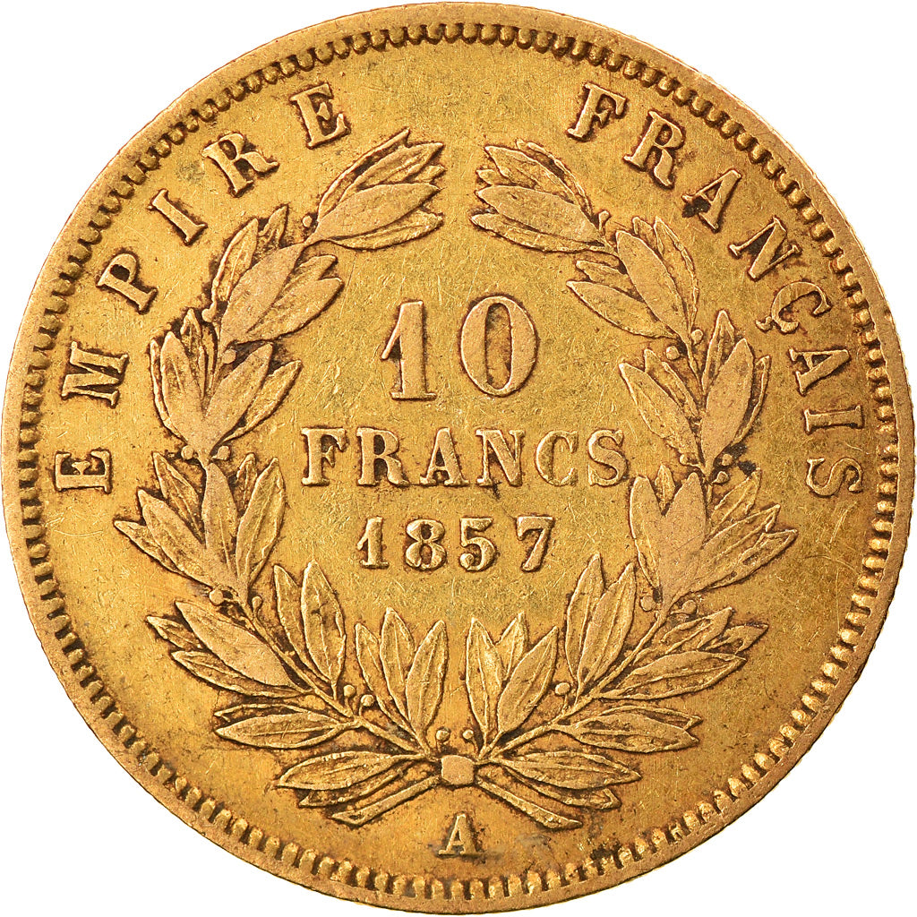 Monnaie, France, Napoleon III, Napoléon III, 10 Francs, 1857, Paris, TB+, Or