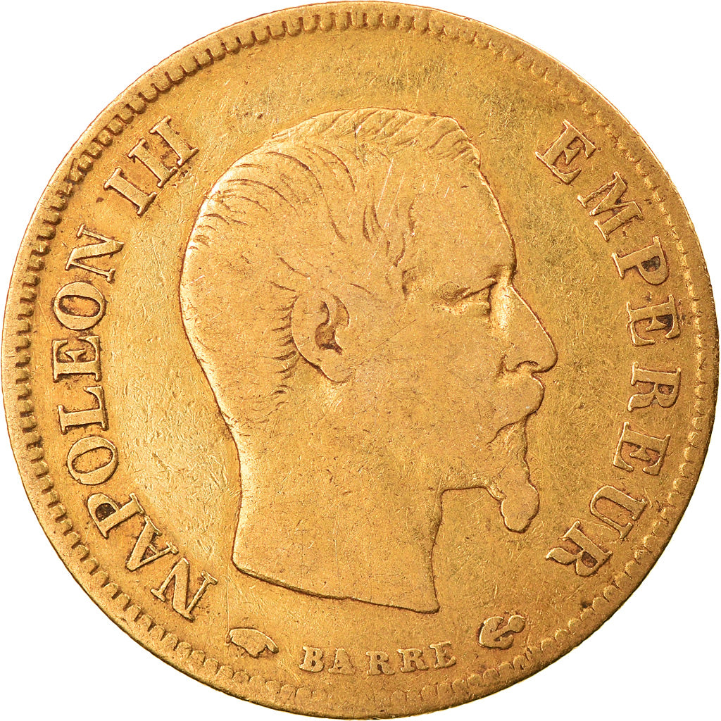 Coin, France, Napoleon III, Napoléon III, 10 Francs, 1857, Paris, VF(30-35)