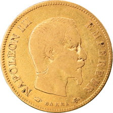 Moneta, Francja, Napoleon III, Napoléon III, 10 Francs, 1856, Paris, VF(30-35)