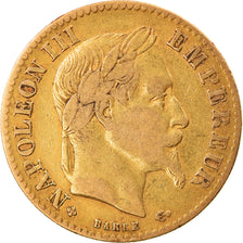 Moneta, Francia, Napoleon III, Napoléon III, 10 Francs, 1868, Strasbourg, MB+