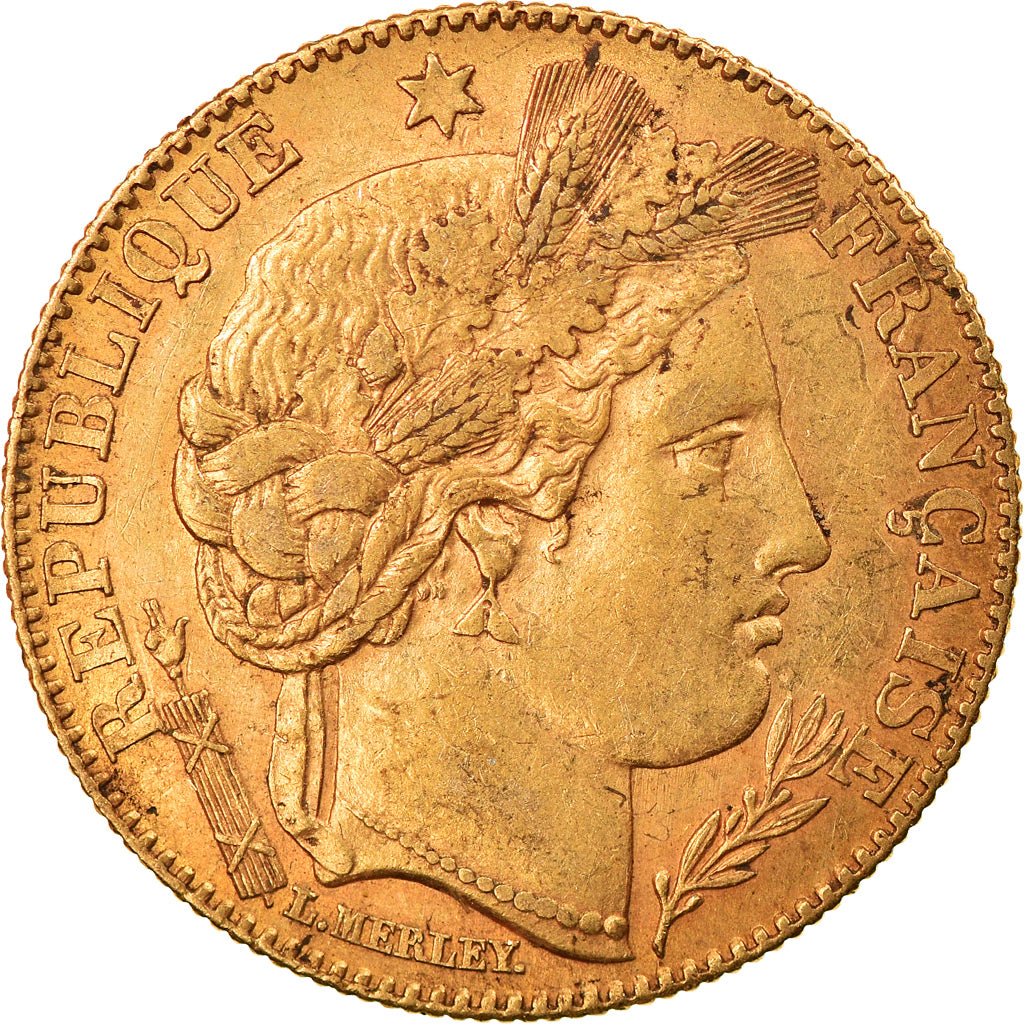 Münze, Frankreich, Cérès, 10 Francs, 1899, Paris, SS+, Gold, KM:770
