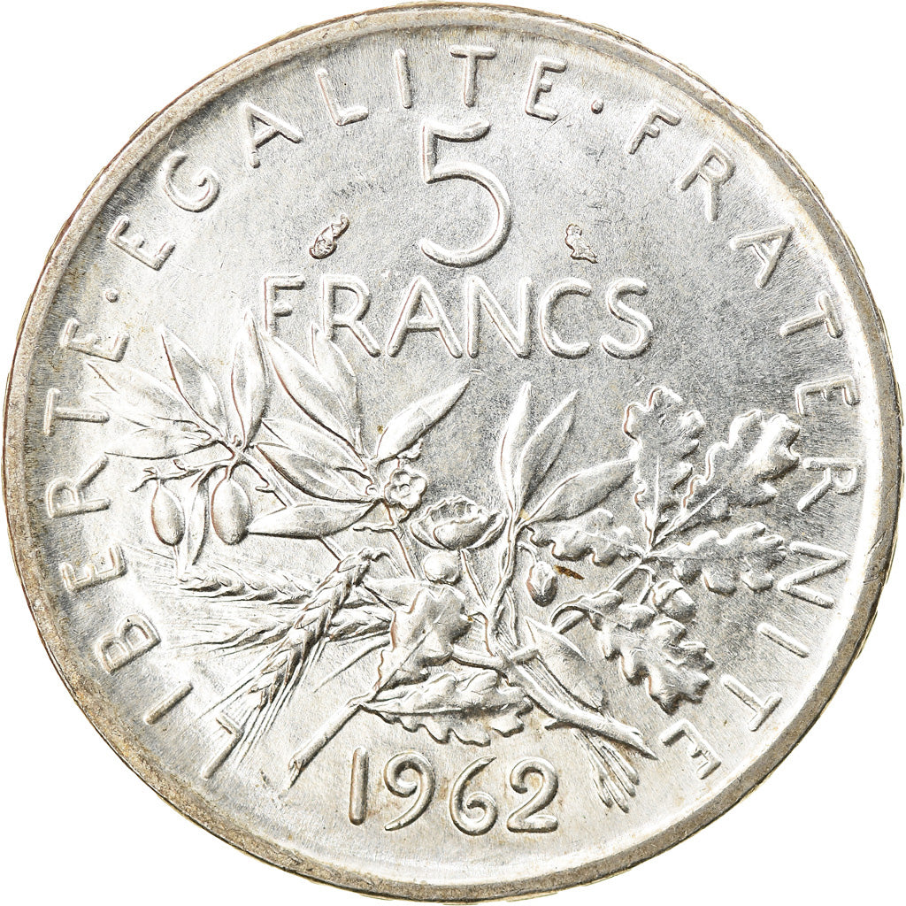 Coin, France, Semeuse, 5 Francs, 1962, Paris, MS(63), Silver, KM:926