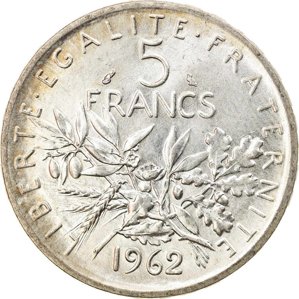 Coin, France, Semeuse, 5 Francs, 1962, Paris, MS(63), Silver, KM:926