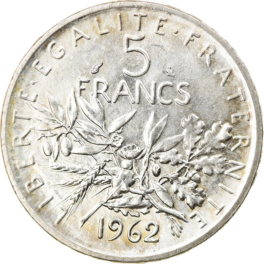 Coin, France, Semeuse, 5 Francs, 1962, Paris, MS(63), Silver, KM:926