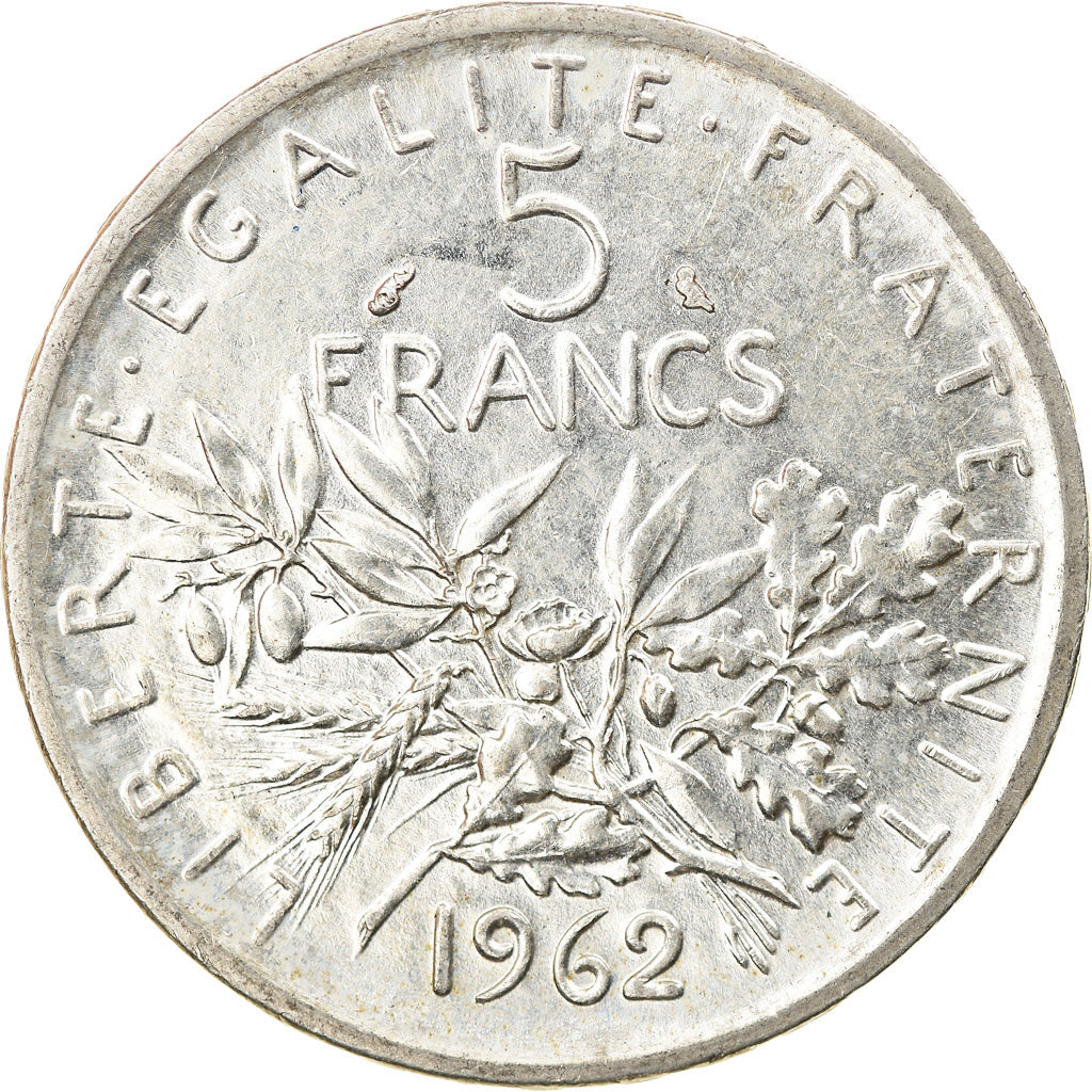 Monnaie, France, Semeuse, 5 Francs, 1962, Paris, SUP, Argent, Gadoury:770