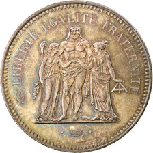 Coin, France, Hercule, 50 Francs, 1977, Paris, MS(60-62), Silver, KM:941.1