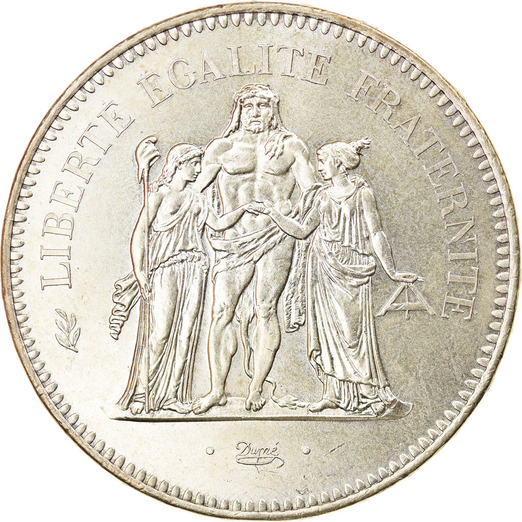 Moneta, Francia, Hercule, 50 Francs, 1975, Paris, SPL, Argento, KM:941.1