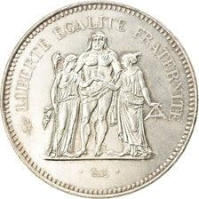 Coin, France, Hercule, 50 Francs, 1975, Paris, MS(60-62), Silver, KM:941.1