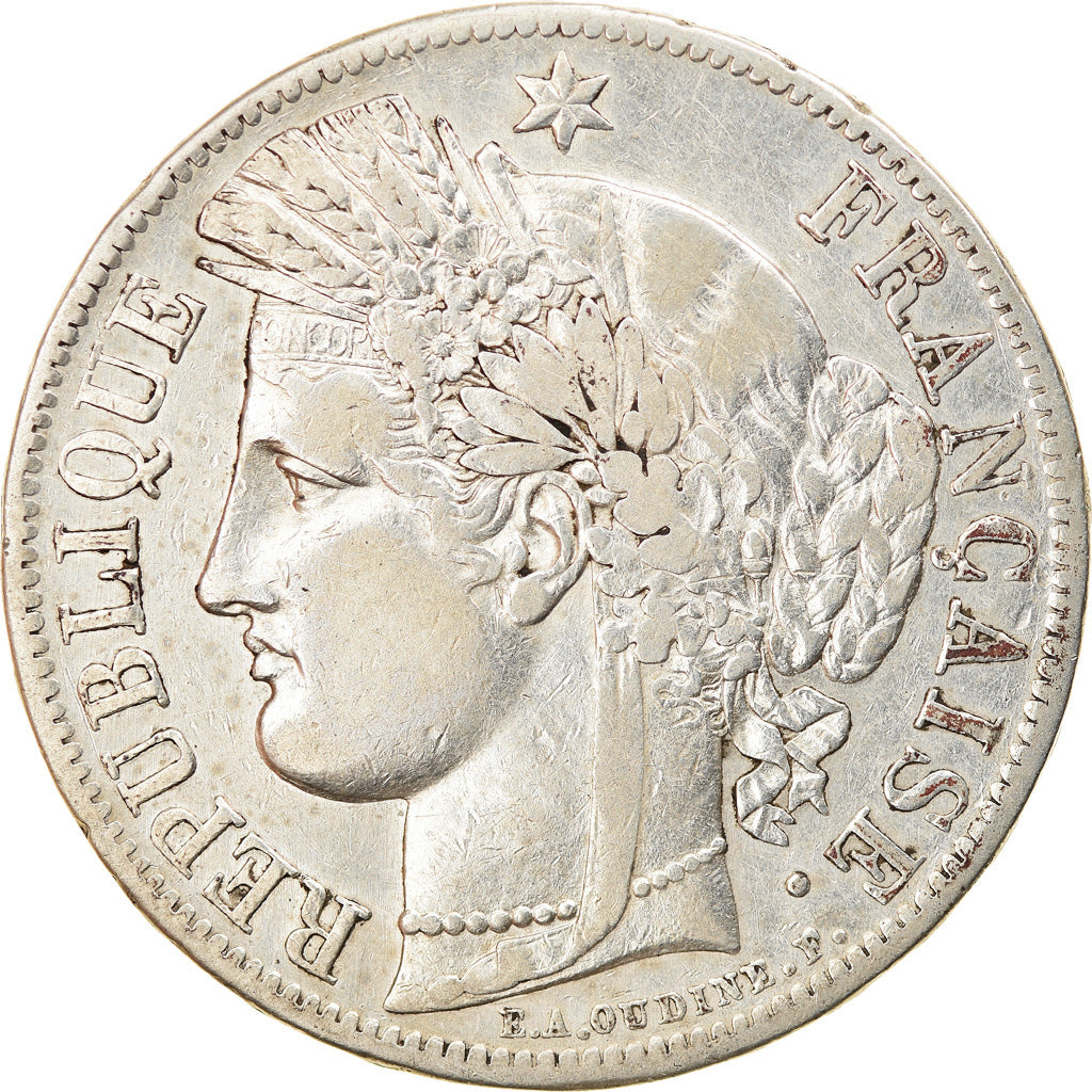 Coin, France, Cérès, 5 Francs, 1850, Paris, EF(40-45), Silver, KM:761.1