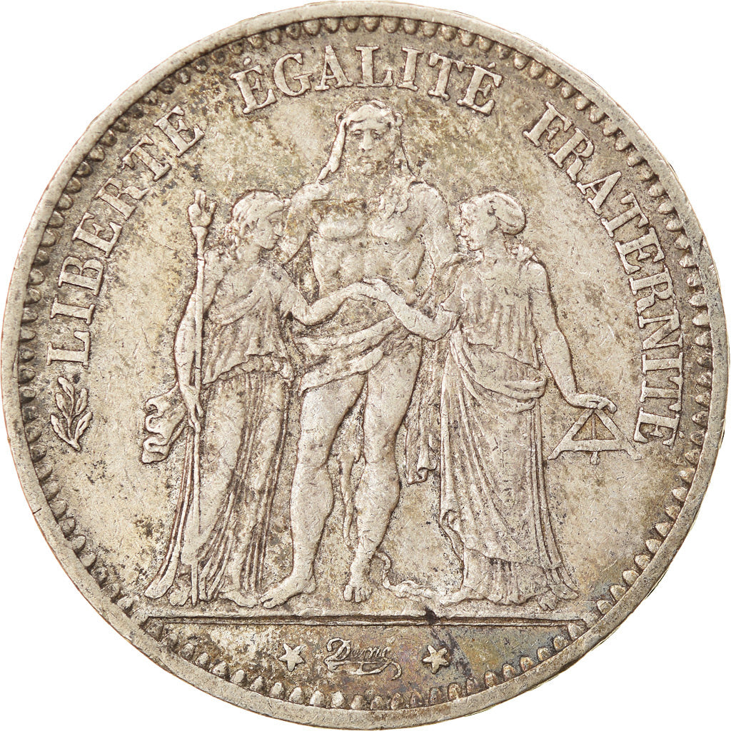 Coin, France, Hercule, 5 Francs, 1875, Paris, EF(40-45), Silver, KM:820.1