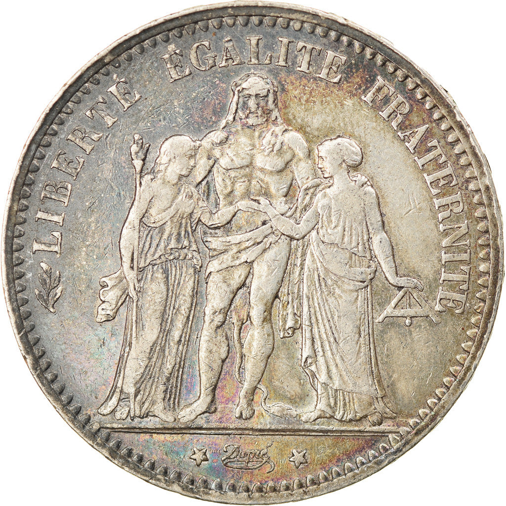Moneta, Francia, Hercule, 5 Francs, 1875, Paris, BB, Argento, KM:820.1