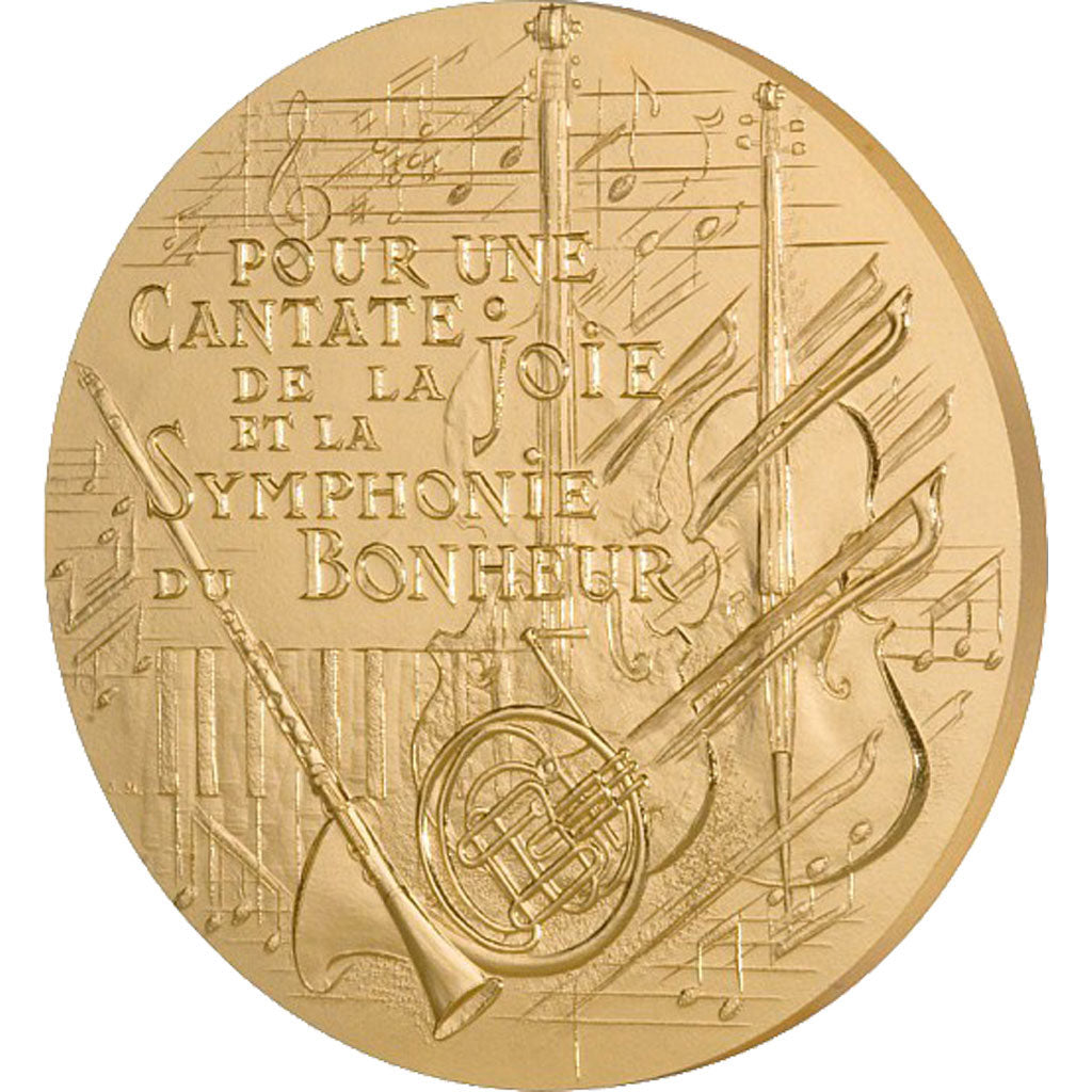 France, Medal, The Fifth Republic, Sports & leisure, Mauviel, FDC, Gilt Bronze