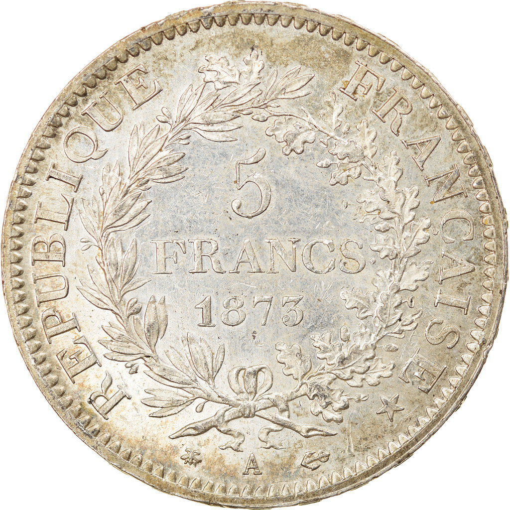 Coin, France, Hercule, 5 Francs, 1873, Paris, AU(55-58), Silver, KM:820.1