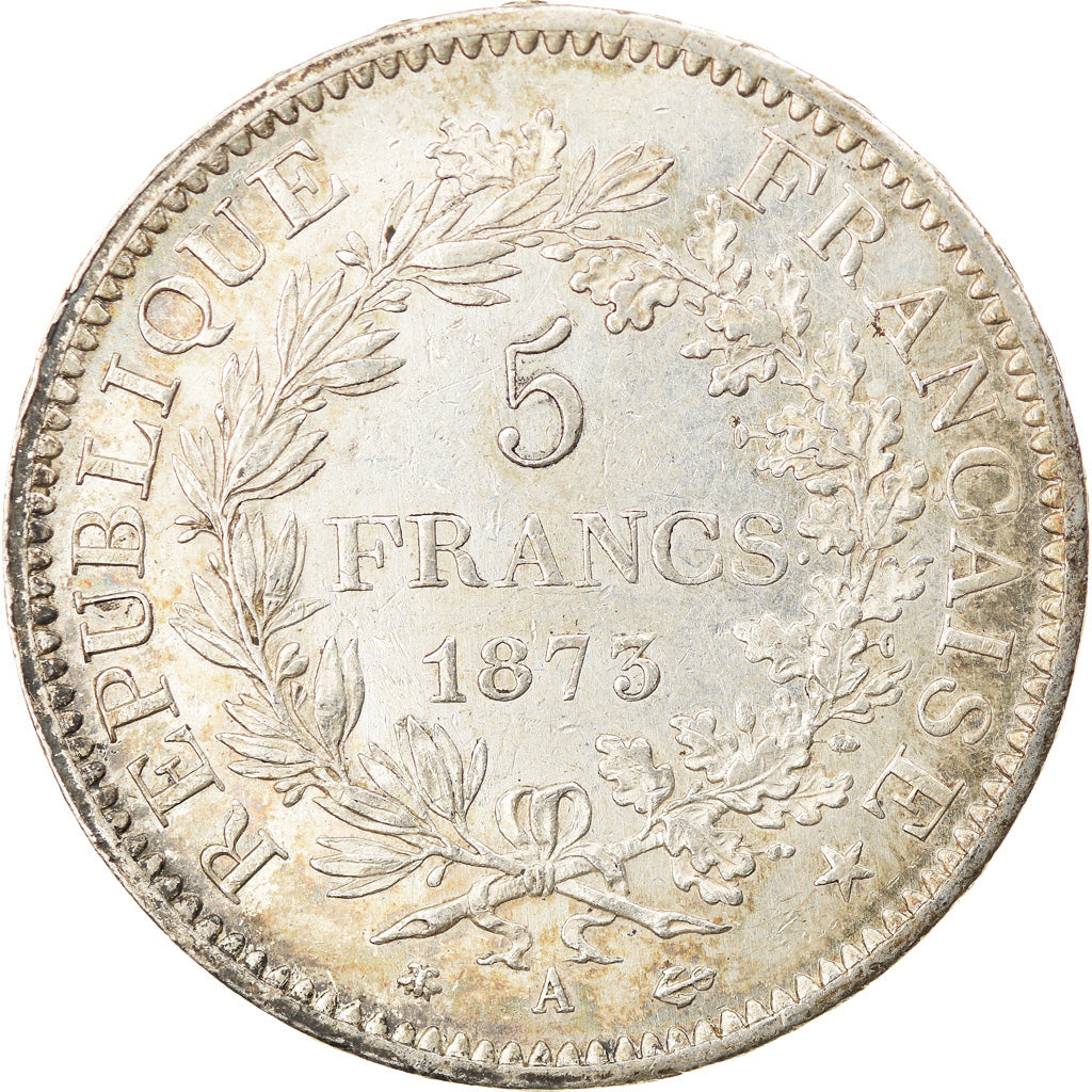 Coin, France, Hercule, 5 Francs, 1873, Paris, AU(50-53), Silver, KM:820.1