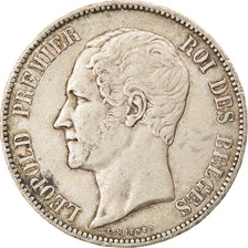 Monnaie, Belgique, Leopold I, 5 Francs, 5 Frank, 1865, TTB, Argent, KM:17