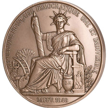 France, Medal, The Fifth Republic, History, Barre, MS(65-70), Bronze